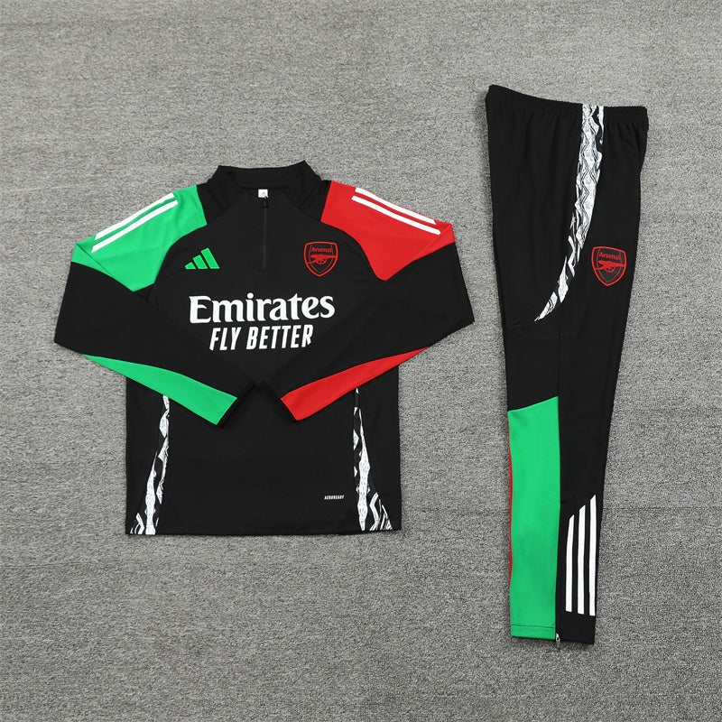 Arsenal Black and Red x Green Tracksuit