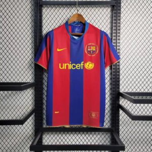 barcelona 2007 2008 home kit