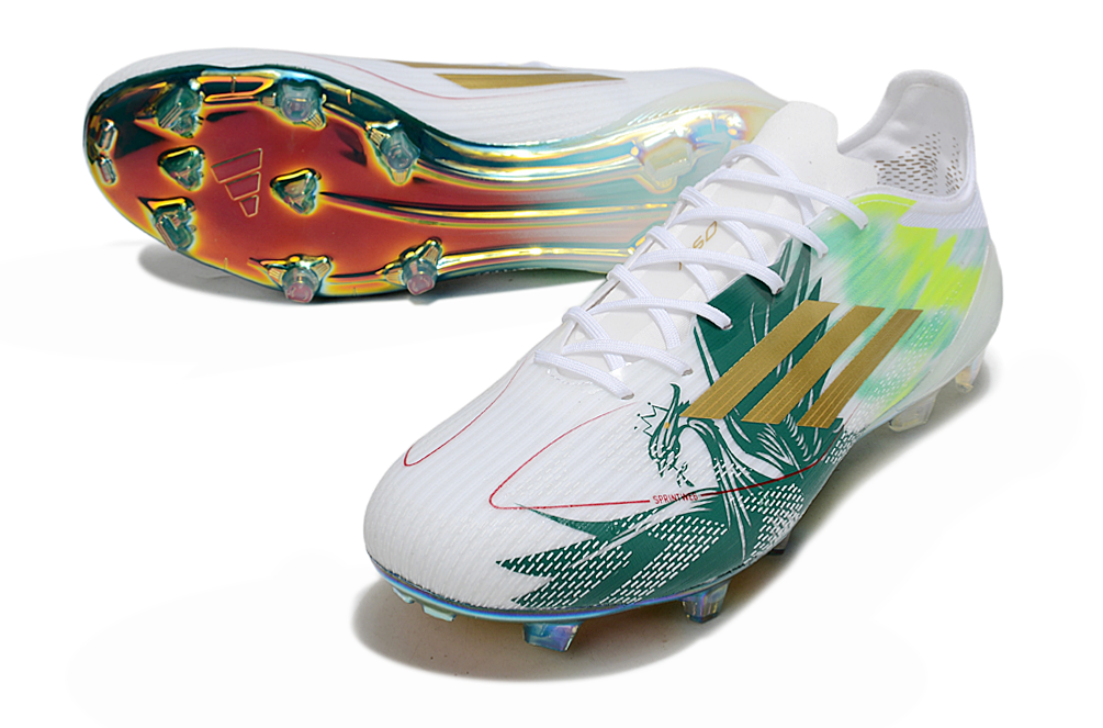f50 elite fg laced green/white f50 elite fg laced green/white