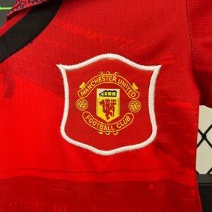 manchester united retro 94/96 home jersey kids