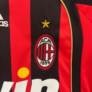 ac milan retro 06/07 home jersey