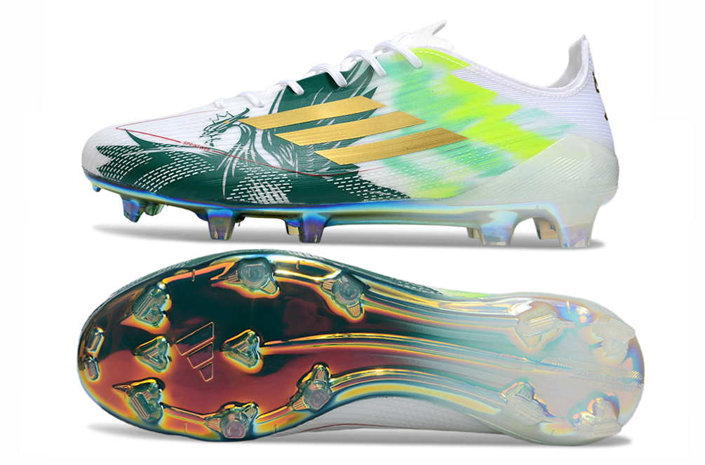 f50 elite fg laced green/white f50 elite fg laced green/white