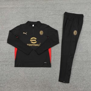 ac milan black tracksuit