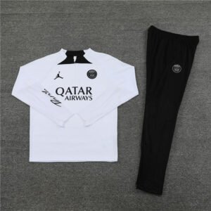 paris saint germain black and white tracksuit