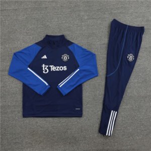 manchester united blue tracksuit