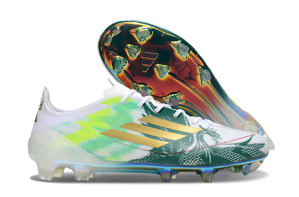 f50 elite fg laced green/white f50 elite fg laced green/white