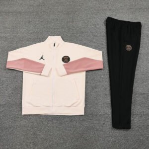 psg black and white x pink tracksuit