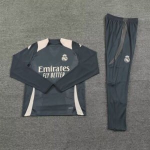 real madrid gray tracksuit