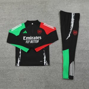 arsenal black and red x green tracksuit